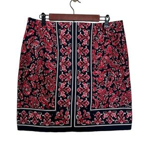 TALBOTS Woman 
Red and Black 
Bandanna paisley 
Excellent condition
